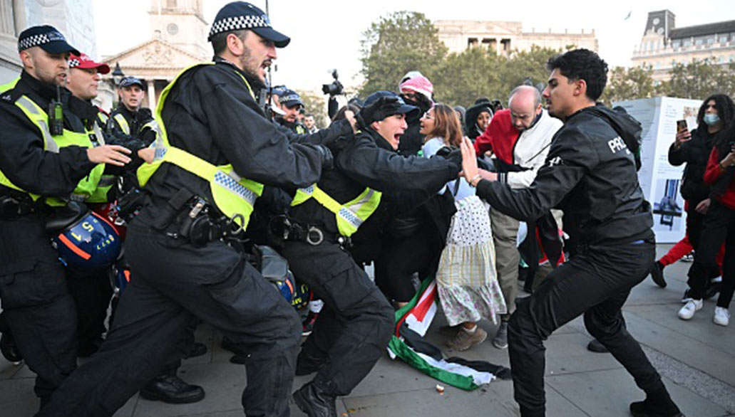 کمیته امور داخلی بریتانیا روز سه‌شنبه در گزارشی اعلام کرد که راهپیمایی طرفداران فلسطین فشار زیادی به نیروهای خسته پلیس این کشور وارد کرده است.