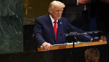 دونالد ترامپ، رئیسجمهور ایالات متحده در نشست مجمع عمومی سازمان ملل بر لزوم عدم دستیابی جمهوری اسلامی به سلاح اتمی تاکید کرد.