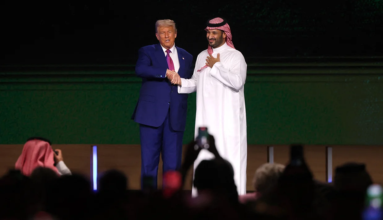 دیدار رسمی محمد بن سلمان و دونالد ترامپ در کاخ سفید برای گفتوگو درباره پیمان ابراهیم و توافق دفاعی احتمالی میان عربستان و آمریکا.