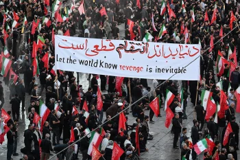 مجتبی خامنهای گفته است که انتقام پدرش علی خامنهای، رهبر پیشین جمهوری اسلامی خواست ملت است و باید صورت بگیرد.