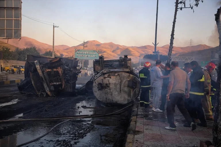 انفجار تانکر سوخت در محور سنندج-همدان ۱۱ کشته و هفت مصدوم بر جای گذاشت