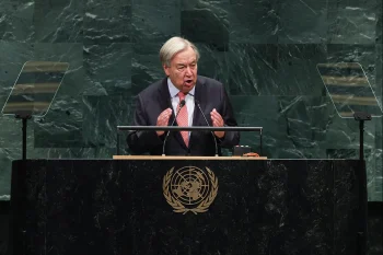 دبیرکل سازمان ملل در هشتاد و یکمین مجمع عمومی سازمان ملل در نیویورک، خواستار پایان جنگ و آغاز گفت‌وگو برای تنش‌زدایی در خاورمیانه شد.