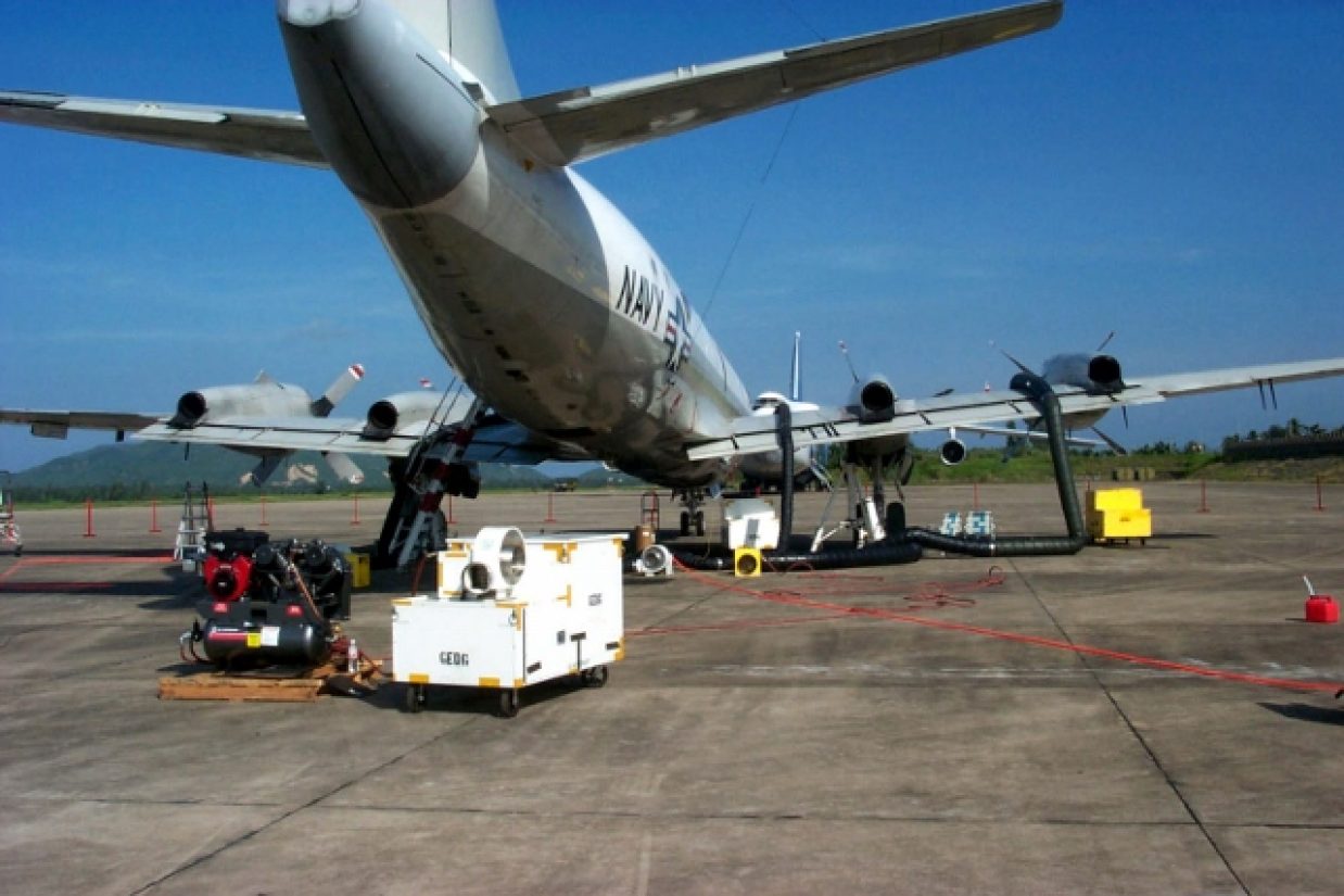 EP-3E "Aries II" aircraft at Lingshui Airfield