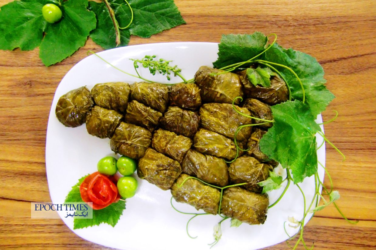 طرز تهیه دلمه برگ مو