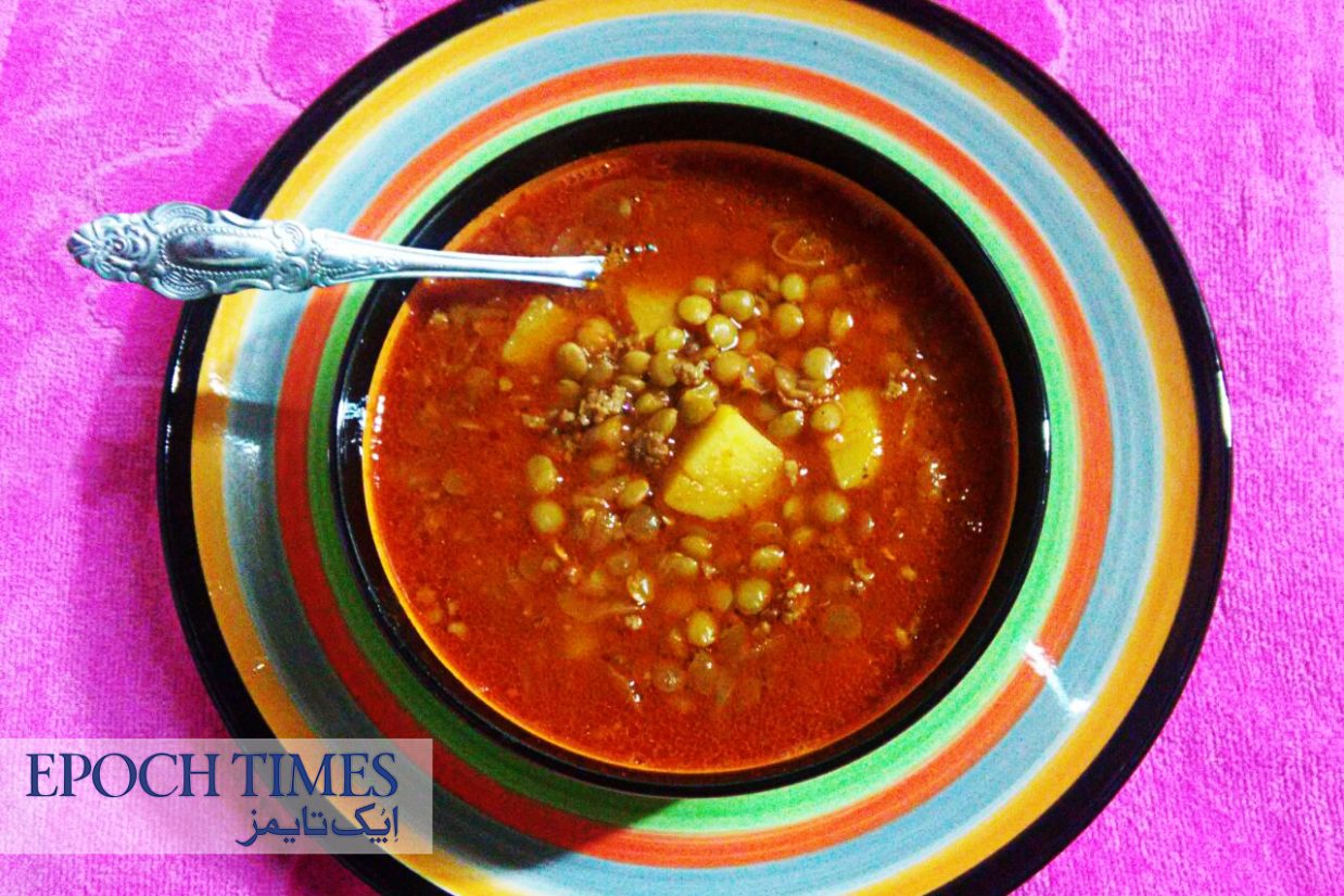 طرز تهیه عدسی با گوشت چرخ کرده