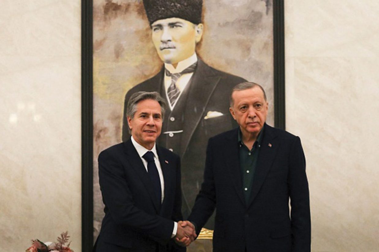 بلینکن با رجب طیب اردوغان در ترکبه دیدار کرد