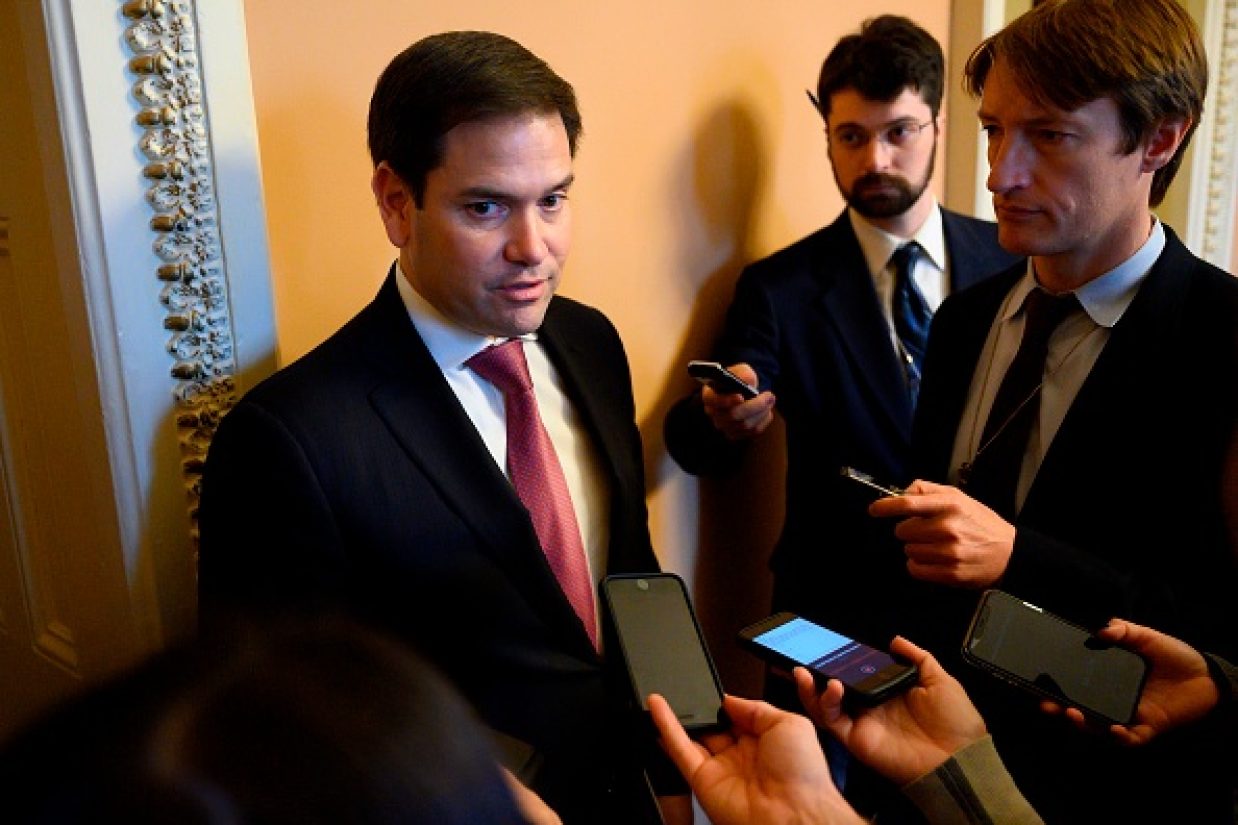 سناتور مارک روبیو ، ۲۲ اکتبر ۲۰۱۹ 
(ANDREW CABALLERO-REYNOLDS/AFP via Getty Images)