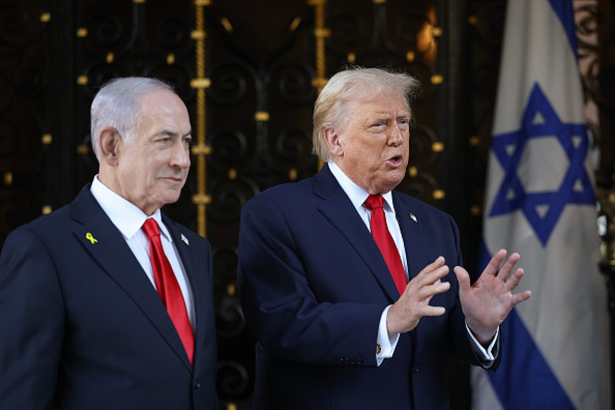 دونالد ترامپ و بنیامین نتانیاهو
- Joe Raedle/Getty Images