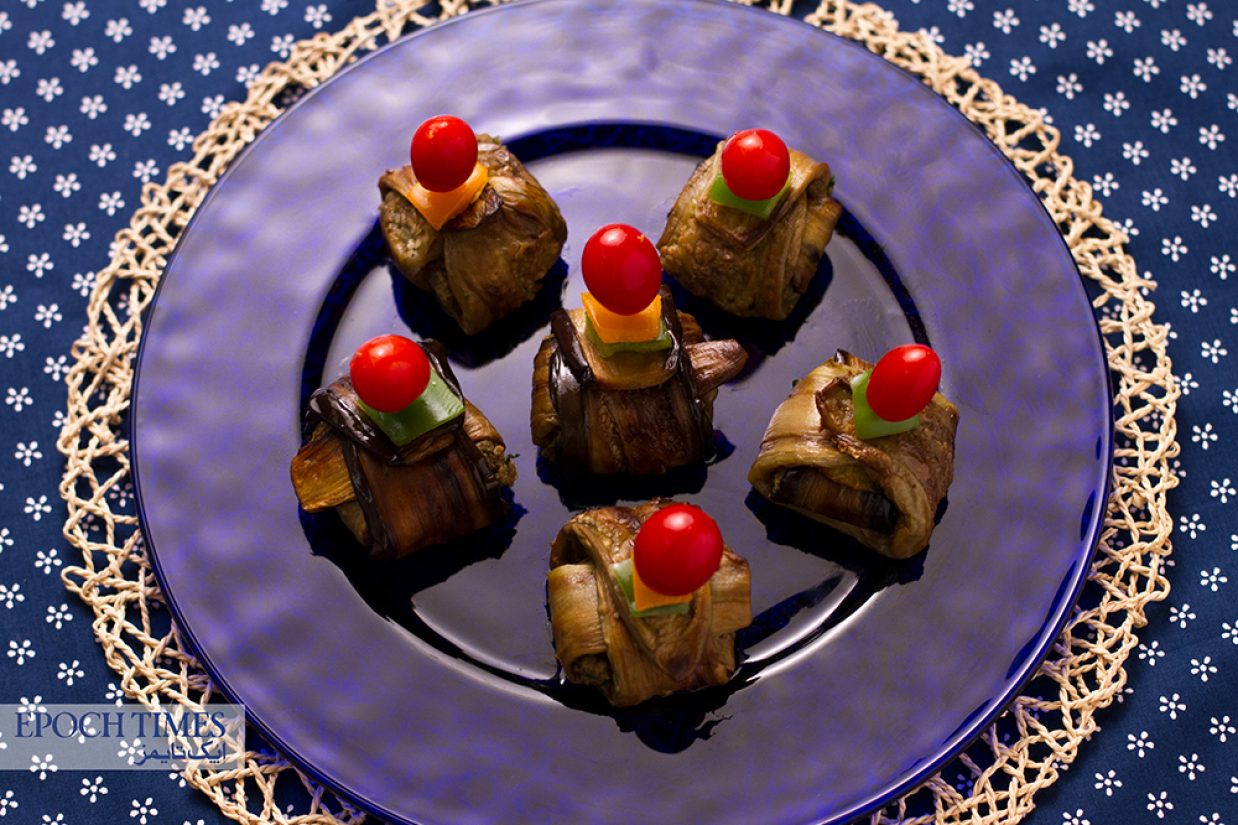 طرز تهیه بادمجان لقمه‌ای