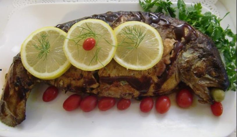 طرز پخت ماهی شکم پر برای شب عید