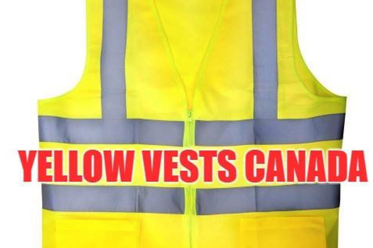 تصویر «کاور فوتو» صفحه فیس‌بوک جادوگران زرد کانادا "Yellow Vests Canada"