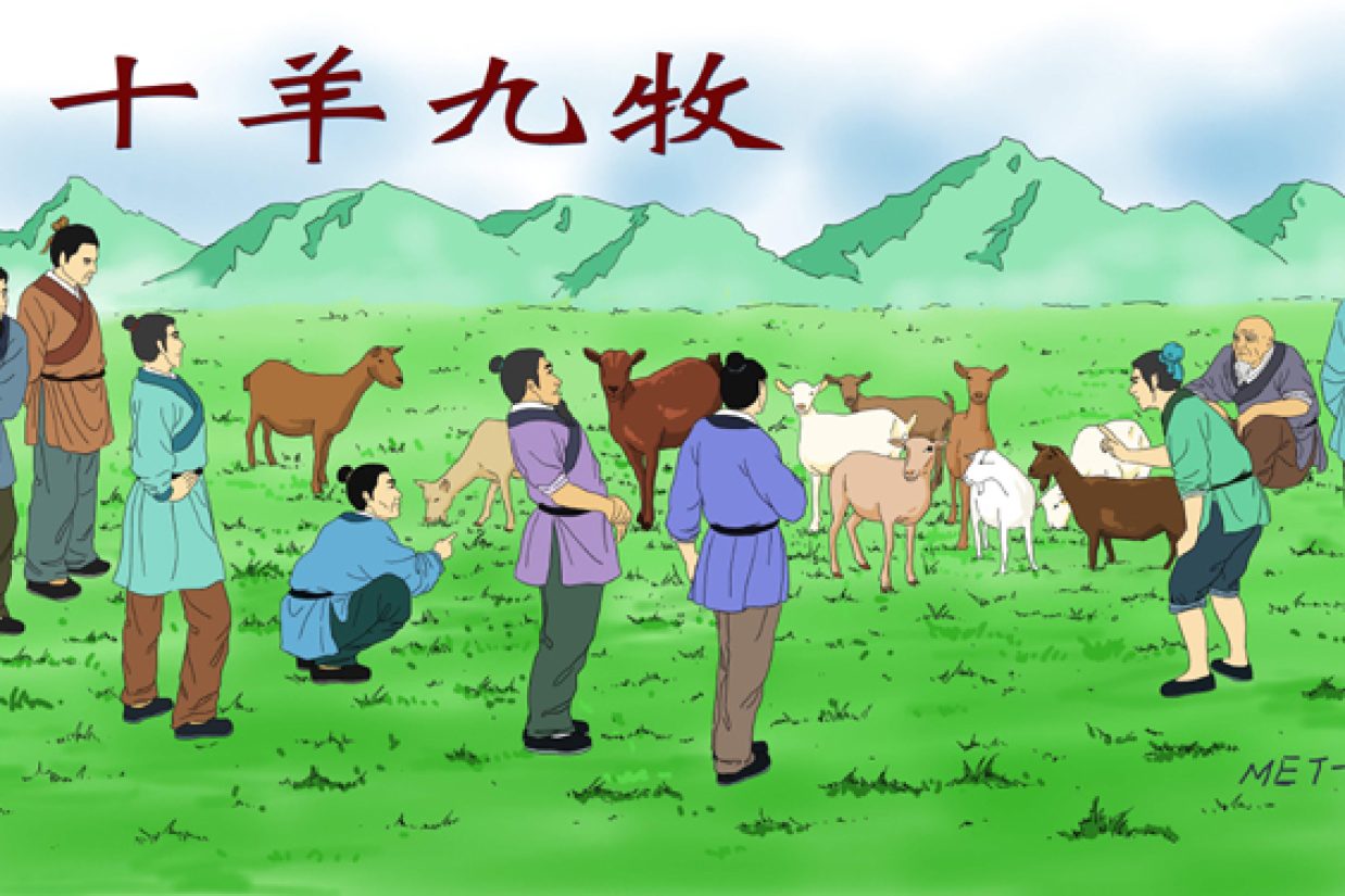 اصطلاح چینی: ۹ چوپان برای ۱۰ گوسفند(十羊九牧)