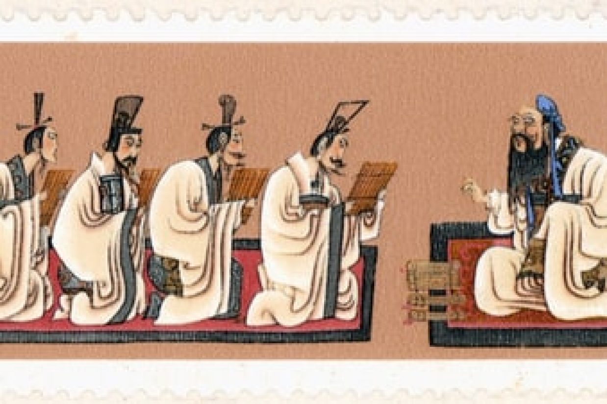 کنفوسیوس و شاگردانش. (Shutterstock*)