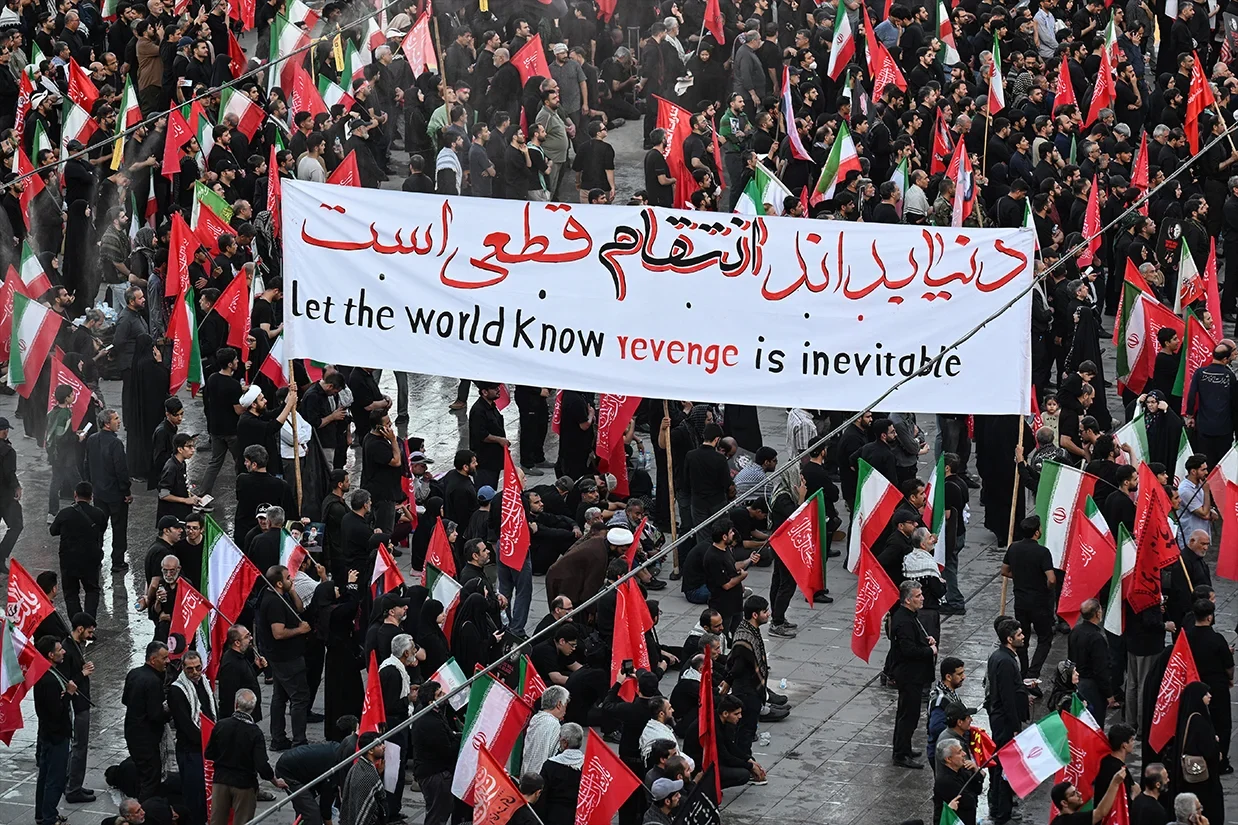مجتبی خامنه‌ای گفته است که انتقام پدرش علی خامنه‌ای، رهبر پیشین جمهوری اسلامی خواست ملت است و باید صورت بگیرد.