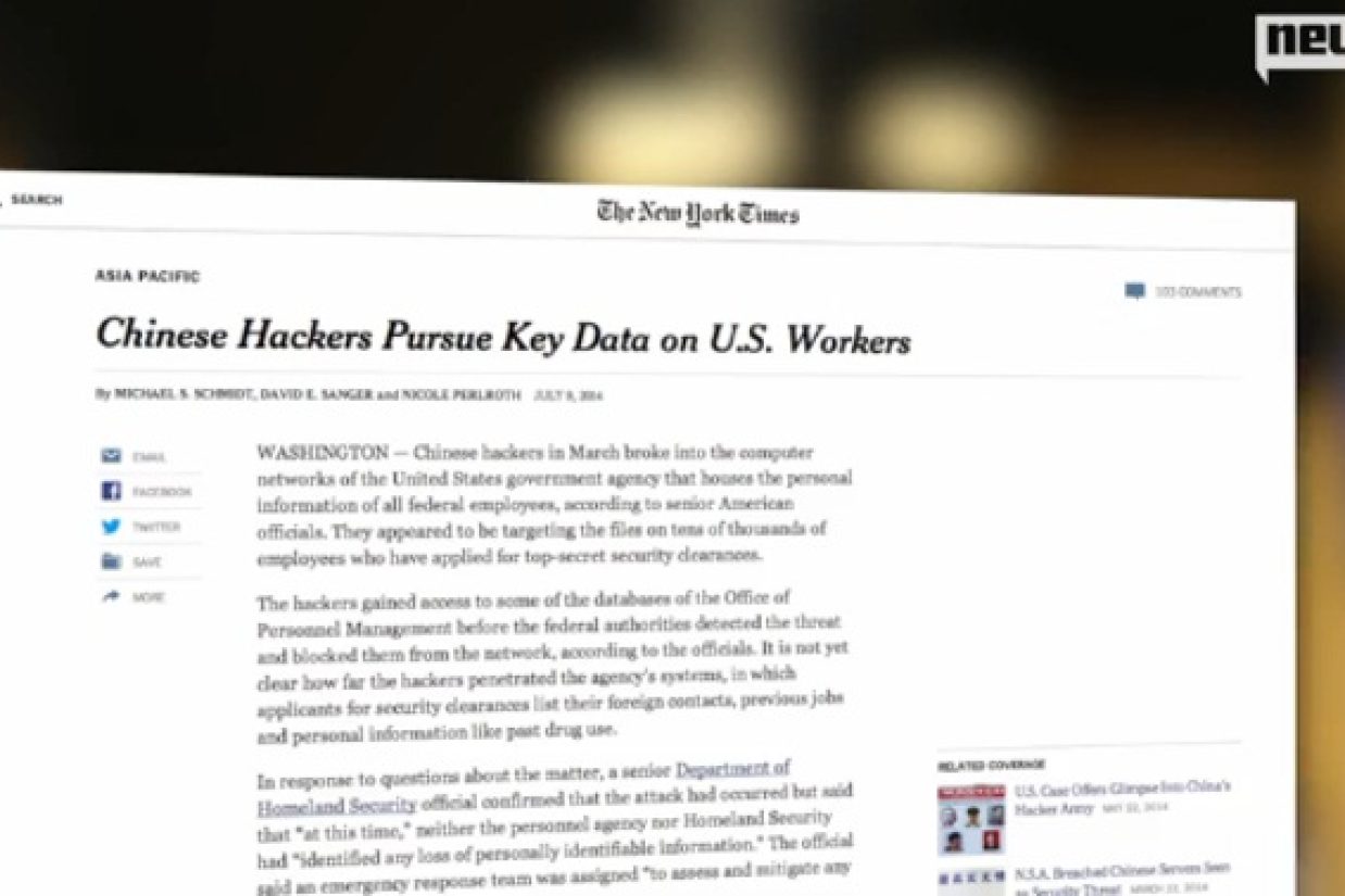 Did China Hack the New York Times?