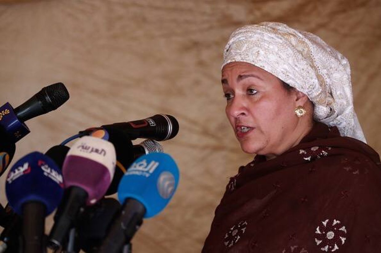 (ASHRAF SHAZLY/AFP via Getty Images)
امینه محمد، معاون دبیر کل سازمان ملل متحد