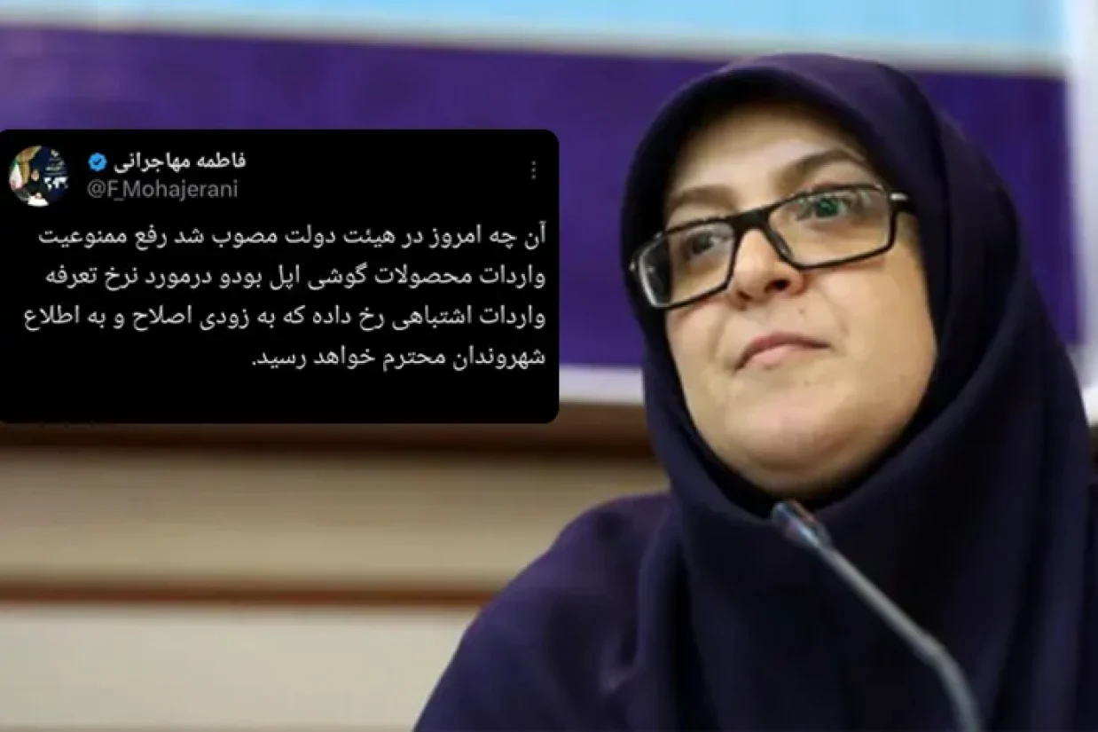 فاطمه مهاجرانی، سخنگوی دولت اعلام کرد که اشتباهی در تعیین نرخ تعرفه های وارداتی رخ داده که به‌زودی اصلاح خواهد شد.