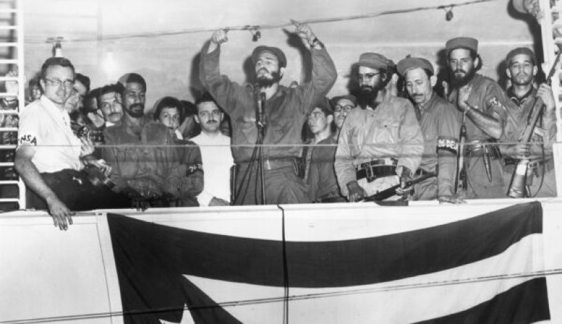 سخنرانی فیدل کاسترو با مردم کوبا درباره پیروزی انقلاب کوبا، در 4 ژانویه 1959.