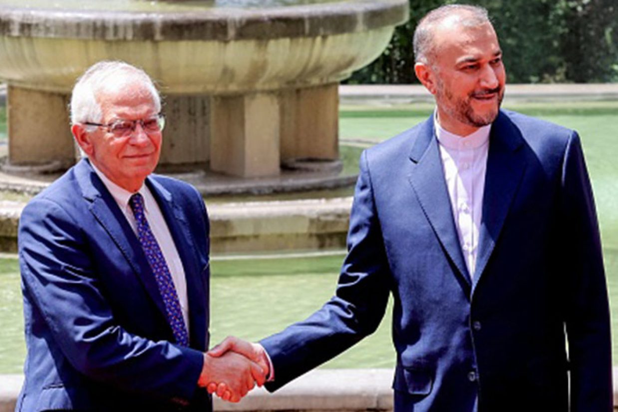 دیدار امیرعبداللهیان، وزیر خارجه جمهوری اسلامی با جوزپ بورل، مسئول سیاست خارجی اتحادیه اروپا