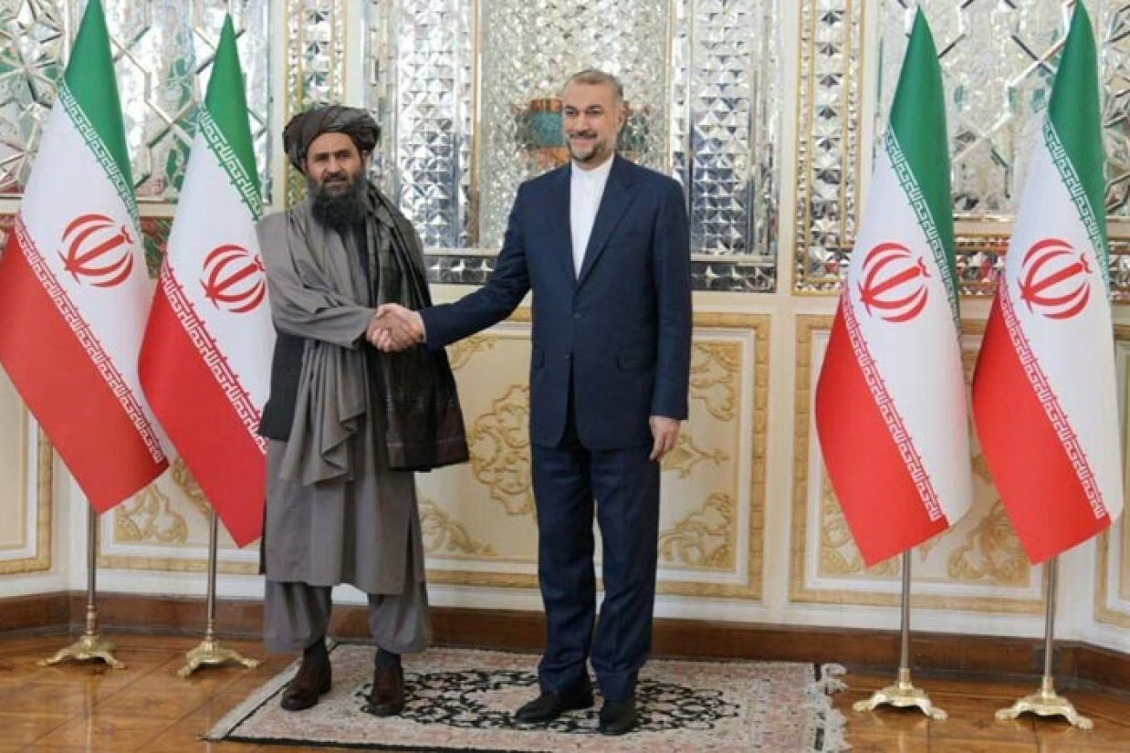 دیدار ملا برادر و مقامات جمهوری اسلامی ایران