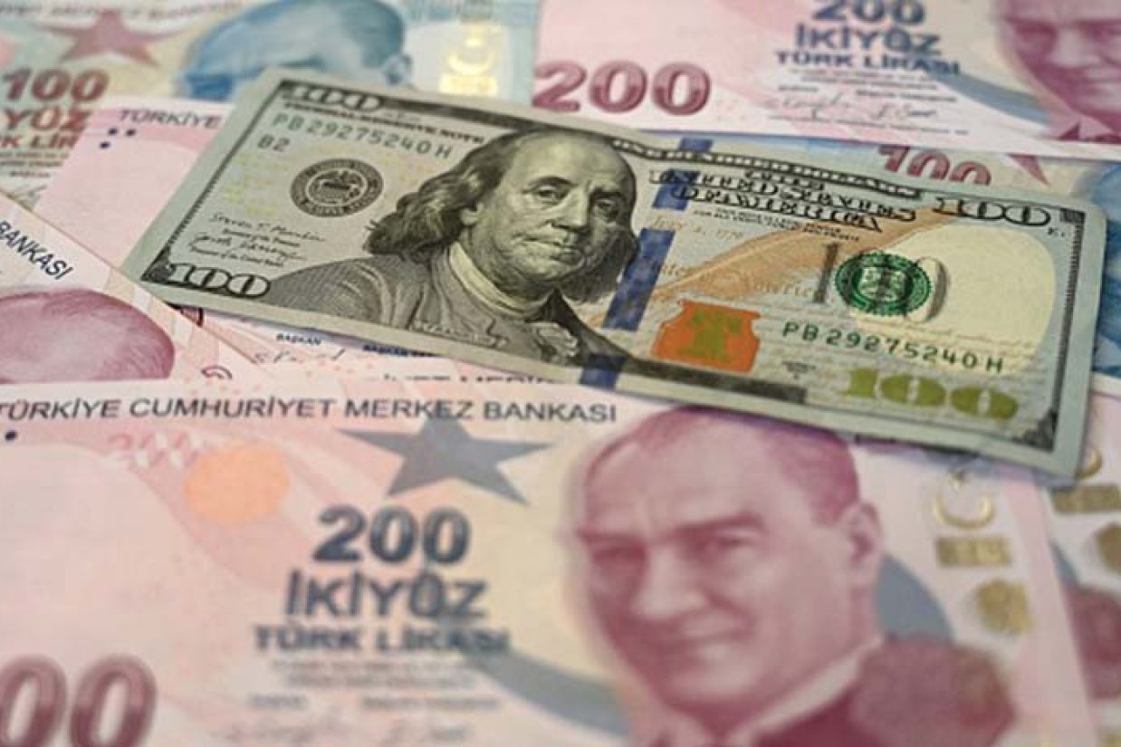 سقوط لیر ترکیه در برابر هر دلار آمریکا